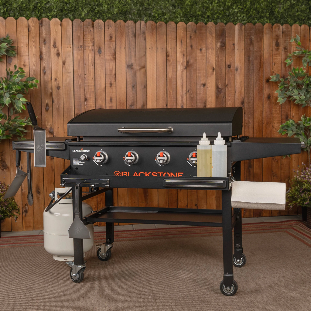 🔥This Week's Special Sale🔥Blackstone 36 in. Griddle with Hinged Hood, Front Shelf and Soft Cover